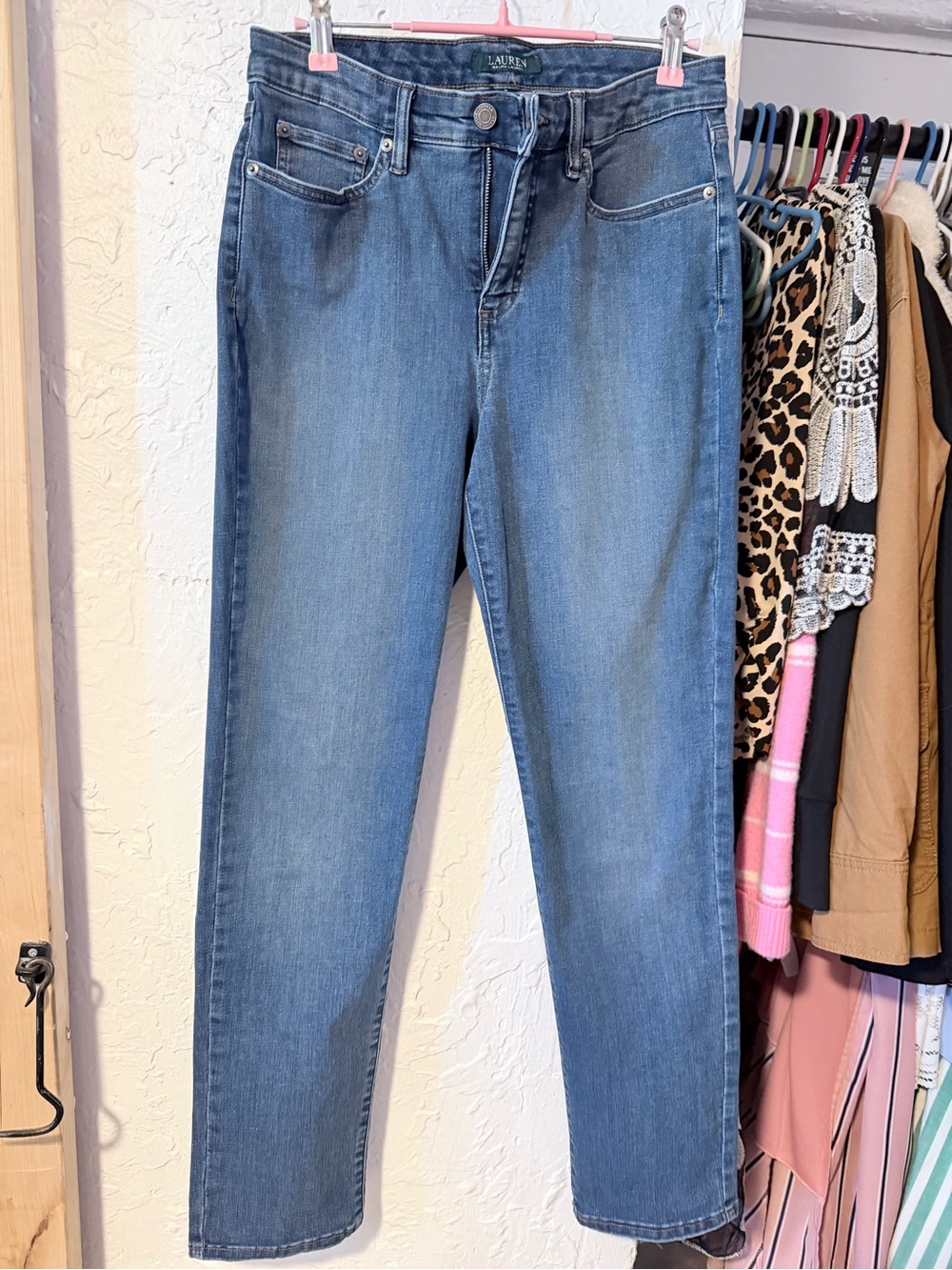 Ralph Lauren Blue Straight-Leg Women's Jeans